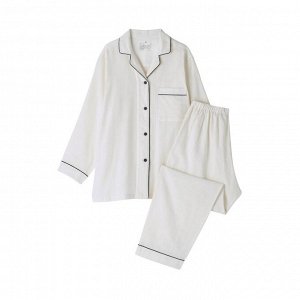 MUJI Double Gauze Long-Sleeve Pajama – женская пижама из двухслойной марли с длинным рукавом