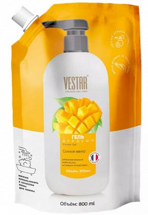 VESTAR® Гель-крем для душа "Сочное Манго", 800мл, дой-пак