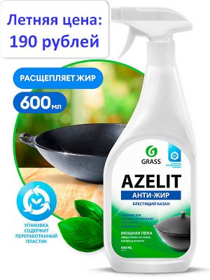 GRASS Чистящее средство Azelit АНТИЖИР БЛЕСТЯЩИЙ КАЗАН для казанов, сковородок 600мл спрей