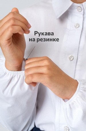 Хлопковая блузка из поплина для девочки