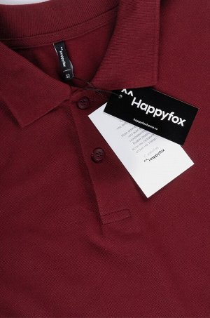 Мужской базовый лонгслив-поло Happyfox