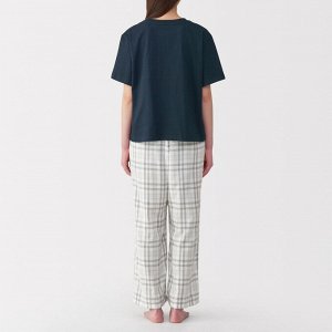 MUJI Double Gauze Roomwear Set – женский комплект для дома из джерси и марлевой ткани