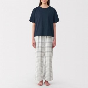 MUJI Double Gauze Roomwear Set – женский комплект для дома из джерси и марлевой ткани