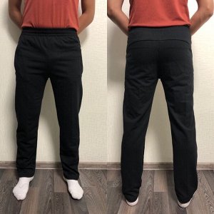 Мужские спортивные штаны 3003 "Однотонные Прямые" Черные