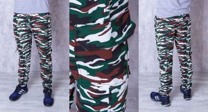 Мужские спортивные штаны 3503 "А1 - Милитари" Темно-Зеленые