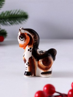Фигурка фарфор гжель «Конь Буян», 7.5x6x3 см, цветной