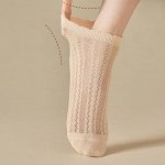 Тонкие хлопковые носки ажурные №5