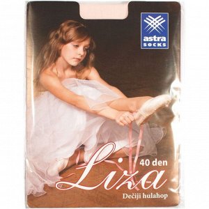 Колготки детские для танцев Liza, 40 ден, рост 116-128, цвет белый