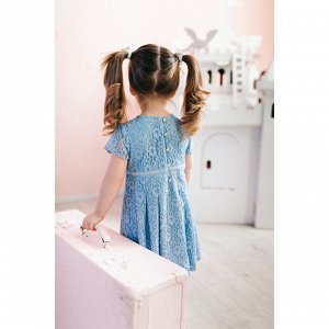 Платье нарядное для девочки, рост 80 см, цвет голубой