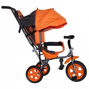 Велосипед трехколесный Лучик Малют 2, колеса EVA  10"/8", цвет оранжевый
