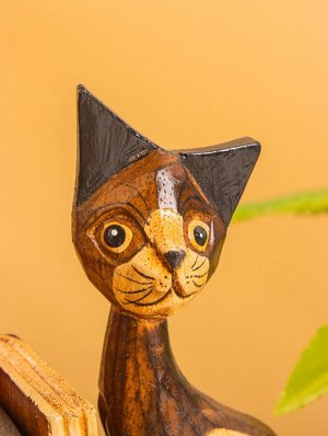 Вечный календарь настольный «Кошки», 6.5x28x15 см, дерево