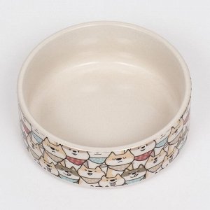 Миска керамическая "Хаски" 200мл, 10,5 х 4 см