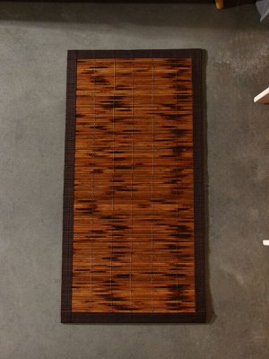 Коврик плетёный из кокосовых листьев, 100x50x0.8 см