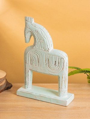 Сувенир «Конь», 25x8.5x37 см, дерево, мятный