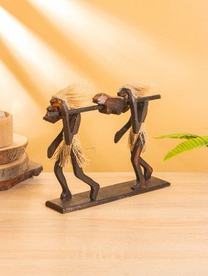 Сувенир «Аборигены с добычей», 27x21x7 ± 2 см, дерево