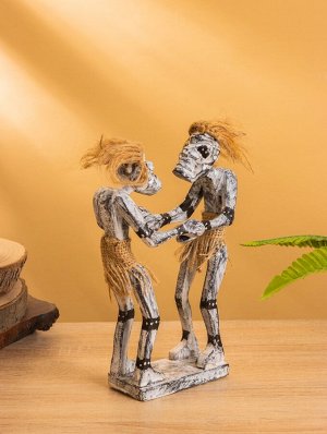 Сувенир «Аборигены танцоры», 17x7.5x21 см, дерево