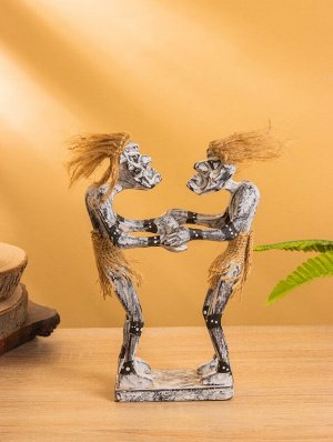 Сувенир «Аборигены танцоры», 17x7.5x21 см, дерево