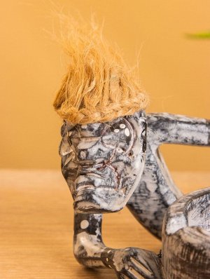 Сувенир «Абориген попрошайка», 17x10x8 см, дерево