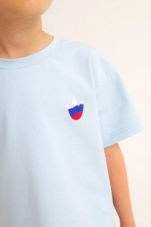 Футболка базовая принт Люблю Россию