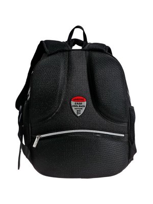 Рюкзак каркасный 38х29х17 см, deVENTE Choice Lite 17L Speed Zone, + брелок, для мальчика