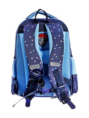 Рюкзак школьный 37х28х14 мм, deVENTE Smart 14L "Happy Pinguin", эргономичная спинка, для девочки