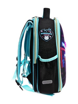 Рюкзак каркасный 35х27х13 см, deVENTE Junior 14L Korokoro, + брелок, для девочки