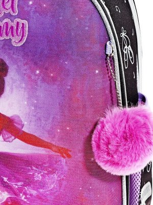 Рюкзак каркасный 35х27х13 см, deVENTE Junior 14L Ballet Academy, + брелок, для девочки