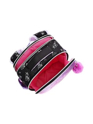 Рюкзак каркасный 35х27х13 см, deVENTE Junior 14L Ballet Academy, + брелок, для девочки