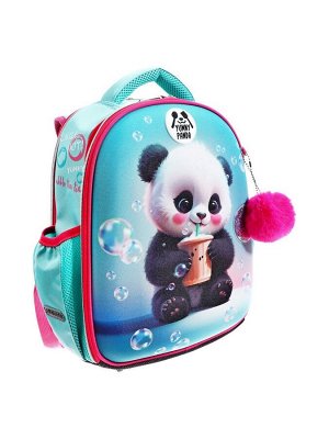 Рюкзак каркасный 35х27х13 см, deVENTE Junior 14L Yummy Panda, + брелок, для девочки