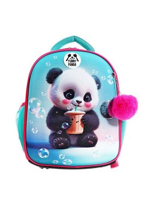 Рюкзак каркасный 35х27х13 см, deVENTE Junior 14L Yummy Panda, + брелок, для девочки