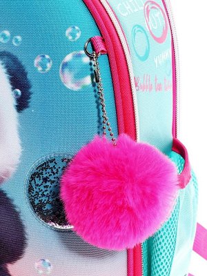Рюкзак каркасный 35х27х13 см, deVENTE Junior 14L Yummy Panda, + брелок, для девочки