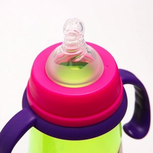 Бутылочка для кормления, 420 мл., широкое горло, цвет фиолетовый