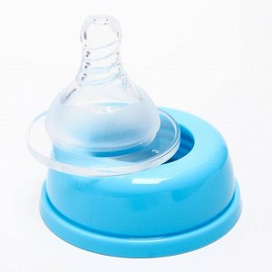 Бутылочка для кормления, 360 мл., широкое горло, цвет голубой