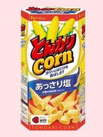 Чипсы кукурузные Tongari Corn с легким соленым вкусом House Foods 68 гр