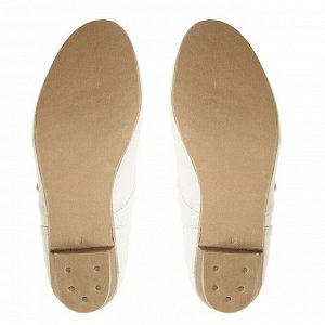 Туфли народные женские, длина по стельке 20 см, цвет белый