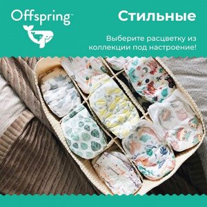 Трусики-подгузники Offspring, размер XXL (15-23 кг) расцветка Совы, 24 шт.