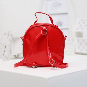 Детская сумка-рюкзак, отдел на молнии, цвет красный