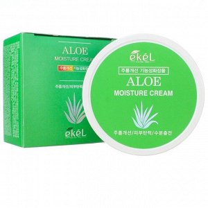 EKEL. Увлажняющий крем с экстрактом алоэ ALOE MOISTURE CREAM, 100 мл.