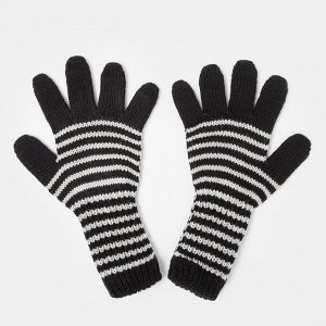 Перчатки удлинённые для девочки, цвет чёрный 16
