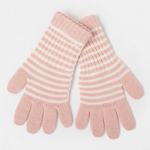 Перчатки для девочки удлинённые, цвет розовый