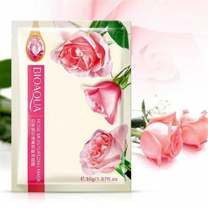 BIOAQUA. Маска-салфетка для лица с экстрактом розы, 30г