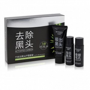 BIOAQUA. Набор очищающий для удаления черных точек (бамбуковый уголь), 30шт