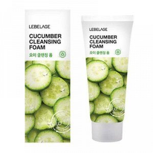 LEBELAGE. Пенка для умывания с экстрактом огурца, CUCUMBER CLEANSING FOAM, 100 мл