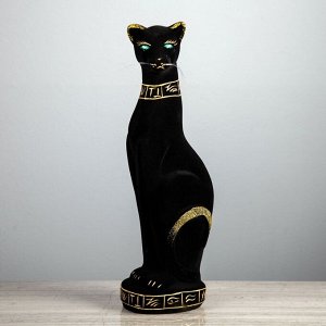 Копилка "Багира Египетская", флок, чёрная, 41 см