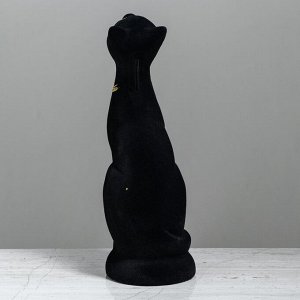 Копилка "Кошки Парочка", покрытие флок, чёрная, 31 см