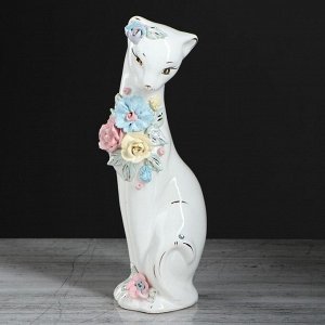Копилка "Кошка Багира", покрытие лак, белая, 28 см, микс