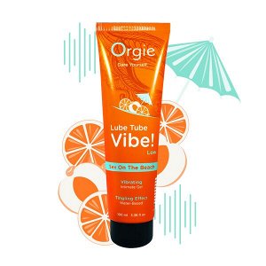 Лубрикант с эффектом вибрации Orgie Lube Tube Vibe Low Sex On The Beach, 100мл