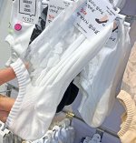 Хлопковые корейские носки-следки glalalane, тонкие, прозрачные, нескользящие, M246-1 Белый