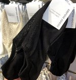 Хлопковые корейские носки-следки Empole, тонкие,E631 Черный