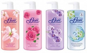 "Flore" Крем-гель для душа 500мл Орхидея, увлажняющий (Orchid Moisture)